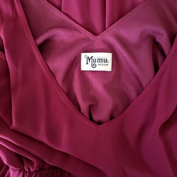 Show Me Your Mumu Wine Color Maxi Dress Medium - Picture 2 of 7